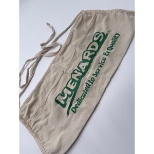 Menards Canvas Apron Tool Pouch Beige Utility Waist Bag Work Shop